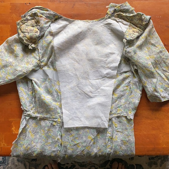 SOLD🌈 Vintage 1930s sheer floral chiffon - Picture 8 of 9